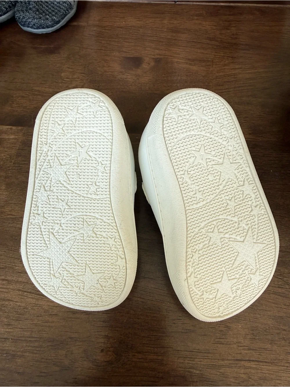 Carter's Cream Toddler Walker Sneakers with Hook-and-Loop Strap